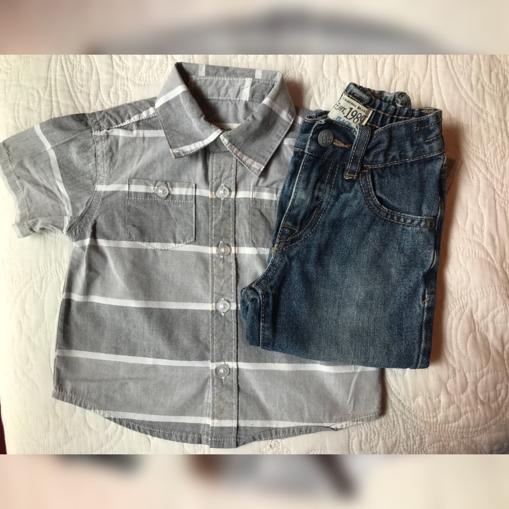 Baby boy shirt and pant set